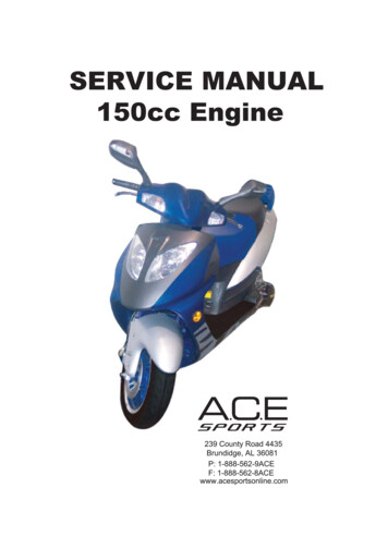SERVICE MANUAL 150cc Engine - 49ccScoot 