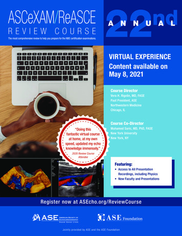 VIRTUAL EXPERIENCE Content Available On May 8, 2021