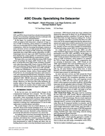 ASIC Clouds: Specializing The Datacenter