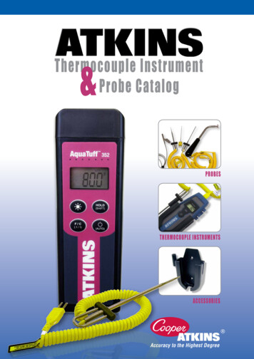 Thermocouple Instrument Probe Catalog - Cooper-Atkins