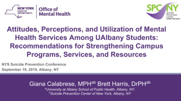 Attitudes, Perceptions, And Utilization Of Mental Health Services Among .