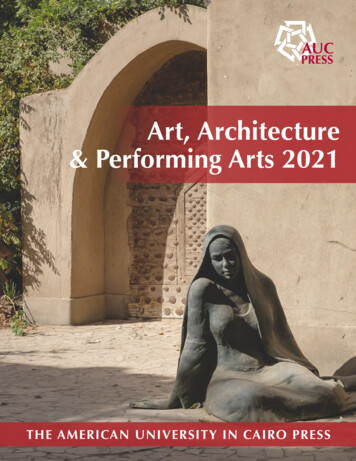 Art, Architecture & Performing Arts 2021