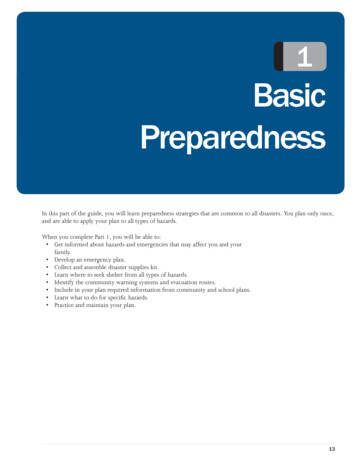Basic Preparedness - FEMA