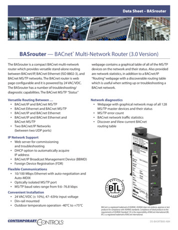 BASrouter — BACnet Multi-Network Router
