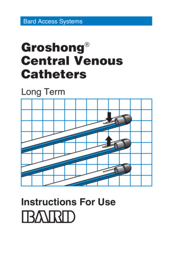 Groshong Central Venous Catheters - BD