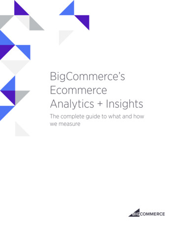 BigCommerce's Ecommerce Analytics Insights