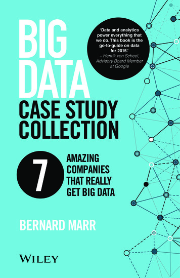 Case Study Collection 7 Get Big Data - Bernard Marr