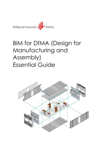 BIM For DfMA (Design For Manufacturing And Assembly .
