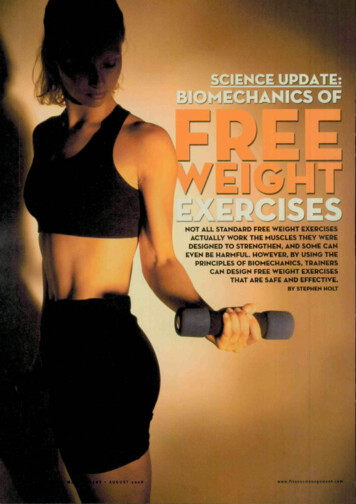 Biomechanics Of Free Weight Exercises - SportsTG