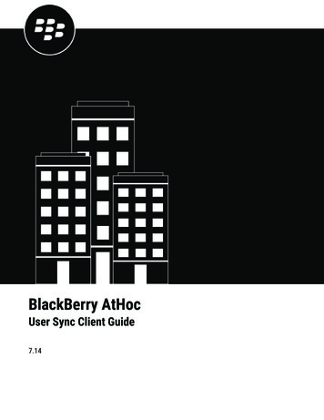 User Sync Client Guide - Docs.blackberry 
