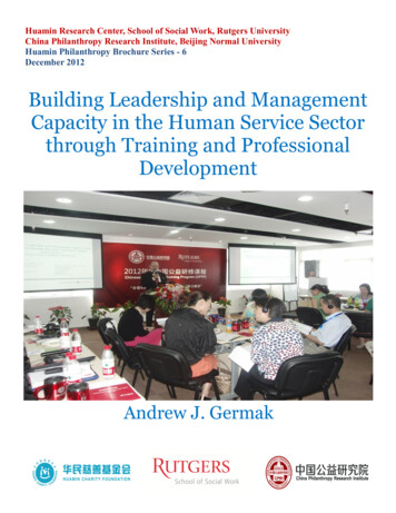 Building Leadership And Management Capacity In The Human .