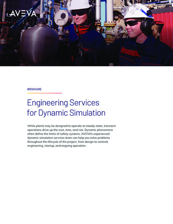 BROCHURE Engineering Services For Dynamic Simulation - AVEVA