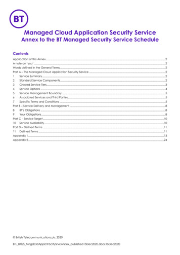 Managed Cloud Application Security Service - BT Global Services