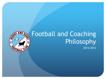 Football And Coaching Philosophy - Bushey And Oxhey FC