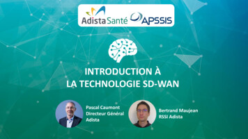 Introduction À La Technologie Sd-wan - Apssis