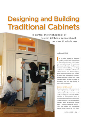 Designing And Building Traditional Cabinets