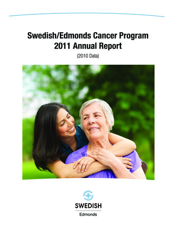 Swedish/Edmonds Cancer Program 2011 Annual Report