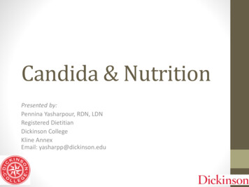 Candida & Nutrition - Dickinson College