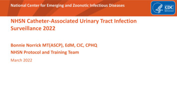 Catheter-associated Urinary Tract Infection Surveillance 2022