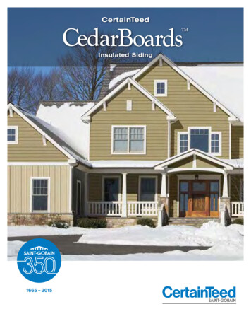 CertainTeed Insulated Siding Brochure - Tri County Exteriors