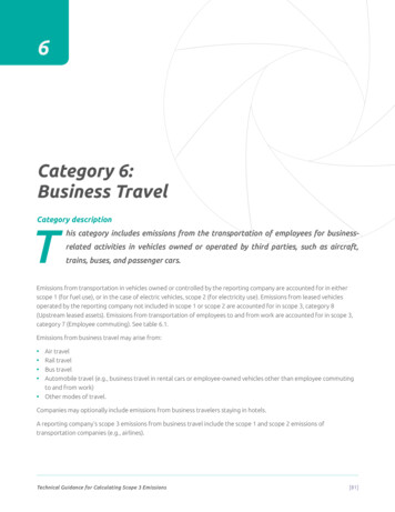 Category 6: Business Travel - Greenhouse Gas Protocol