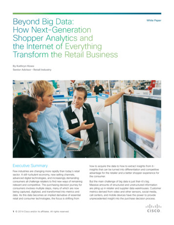 Beyond Big Data: White Paper How Next-Generation Shopper Analytics And .