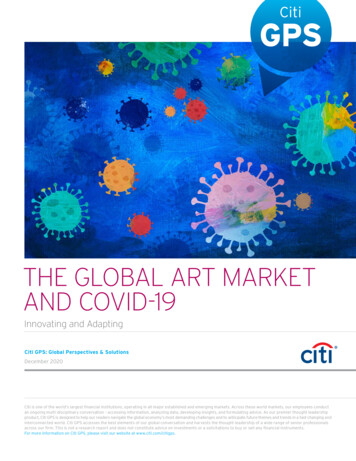 THE GLOBAL ART MARKET AND COVID-19: Innovating And 