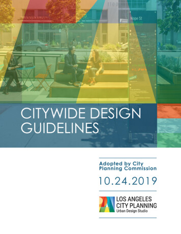 CITYWIDE DESIGN GUIDELINES - Los Angeles