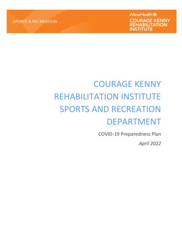 Courage Kenny Rehabilaition Institute Sports . - Allina Health