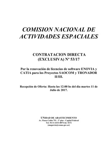 COMISION NACIONAL DE ACTIVIDADES ESPACIALES - Argentina Compra