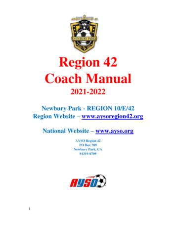 Region 42 Coach Manual
