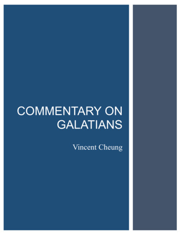 Commentary On Galatians - Vincent Cheung