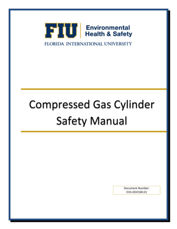 Compressed Gas Cylinder Safety Manual