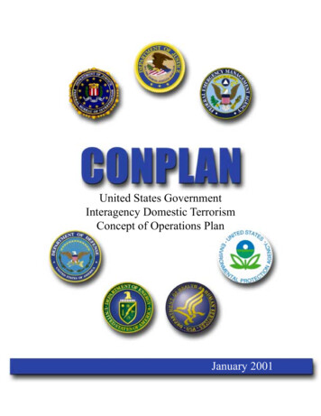 CONPLAN United States Government Interagency Domestic Terrorism Concept .