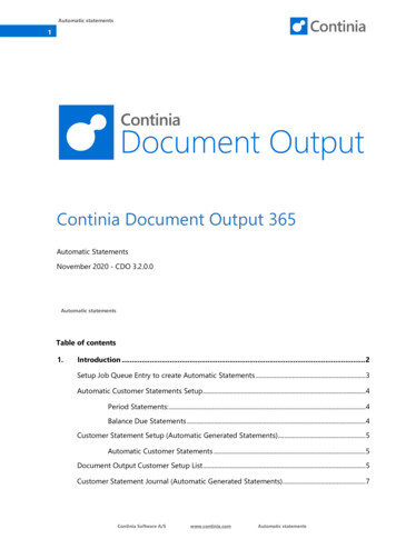 Continia Document Output 365