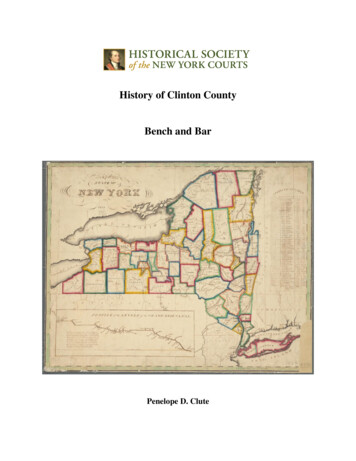 History Of Clinton County Bench And Bar