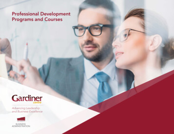 Professional Development Programs And Courses