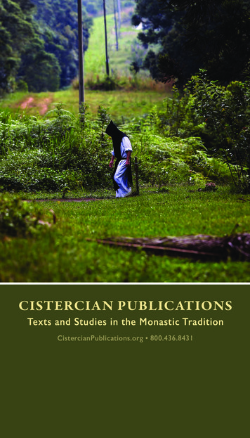 CISTERCIAN PUBLICATIONS