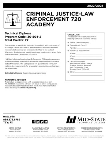 Criminal Justice-law Enforcement 720 Academy