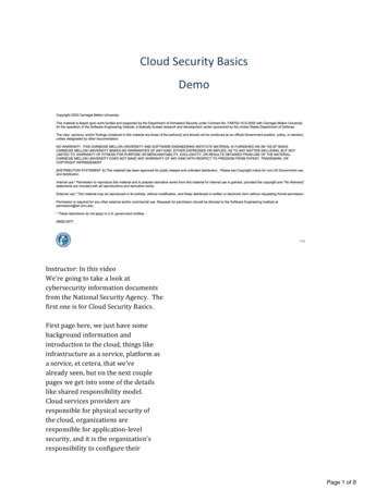 Cloud Security Basics Demo - USALearning