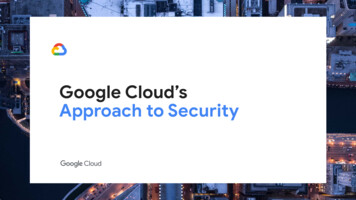 Google Cloud’s Approach To Security