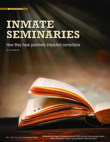 Programming Inmate Seminaries