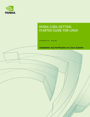 CUDA Getting Started Linux - Nvidia