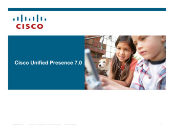Cisco Unified Presence 7