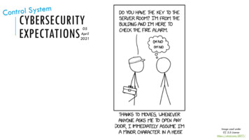 CYBERSECURITY EXPECTATIONS April 05 2021