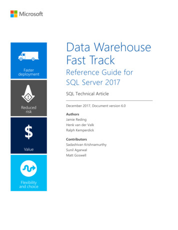 Data Warehouse Fast Track - .microsoft 