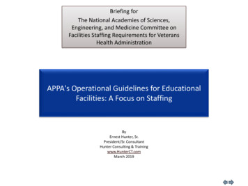 APPA's Operational Guidelines For Educational Facilities: A Focus On .