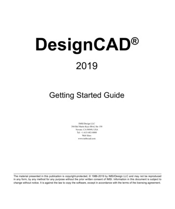 DesignCAD 20 Getting Started Guide