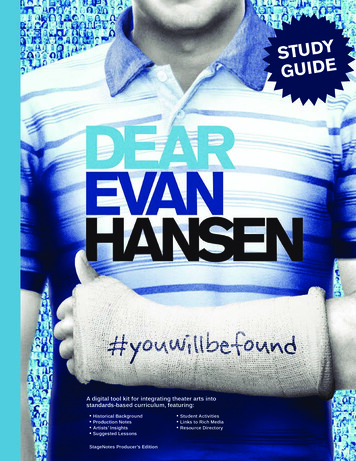 GUIDE - Dear Evan Hansen
