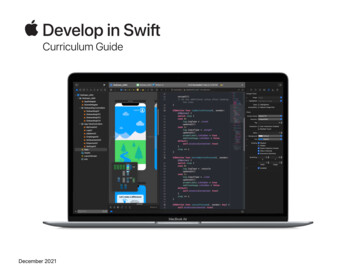 Develop In Swift Curriculum Guide Spring Xcode 13 Fall 2021